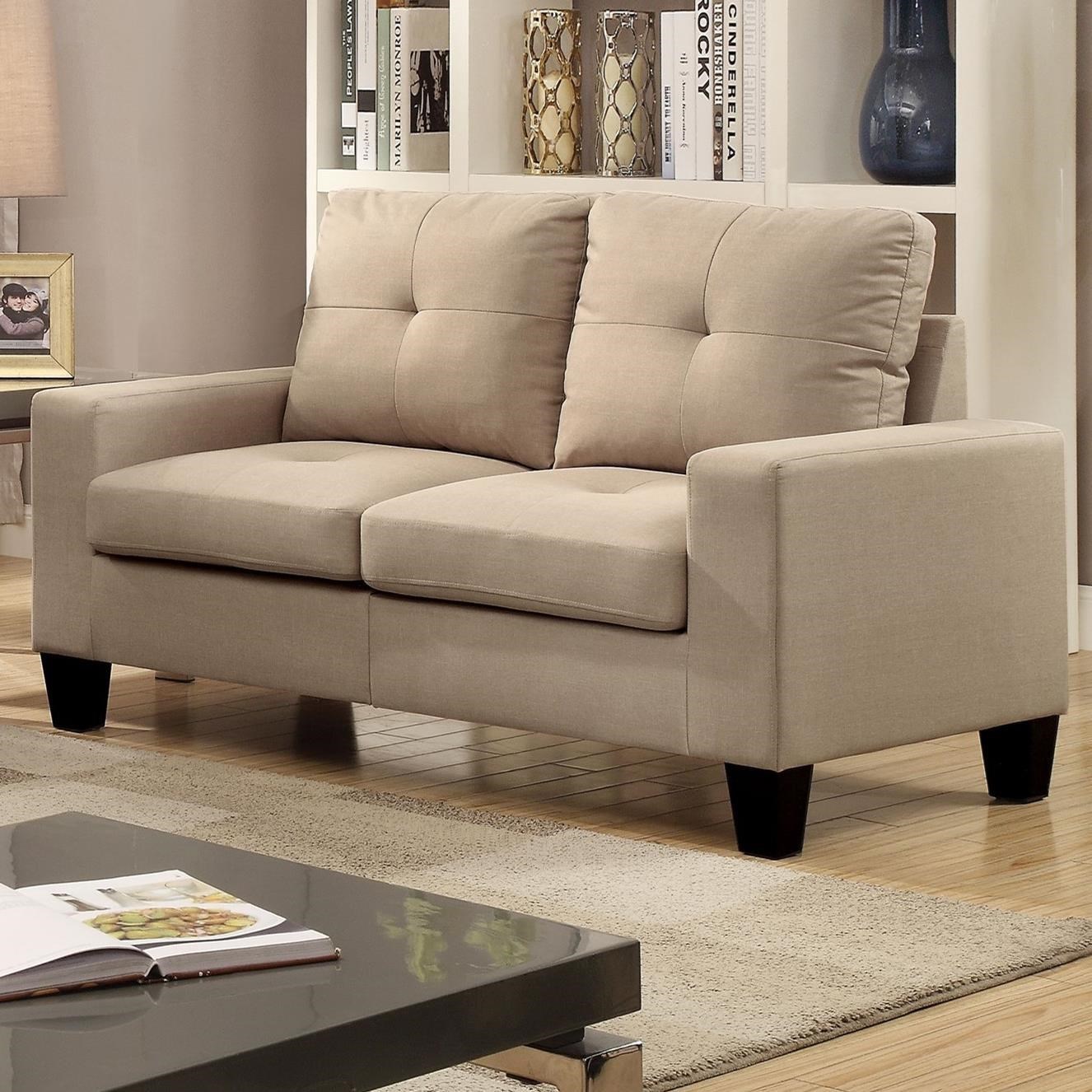 Acme Furniture Platinum II 52741LOV Casual Tufted Loveseat Value City